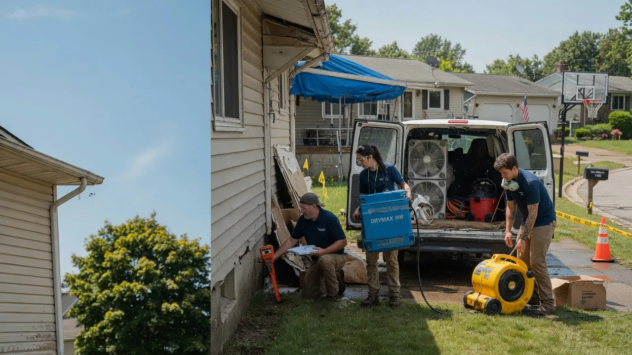 Ceiling Leak Cleanup in Milwaukee, WI near me